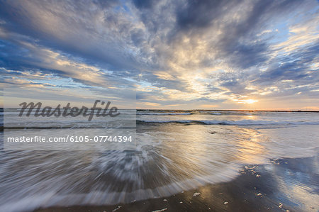 Sunrise on Fred Benson Town Beach, Block Island, Rhode Island, USA