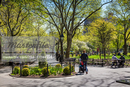 Washington Square Park, Greenwich Village, New York City, New York, USA
