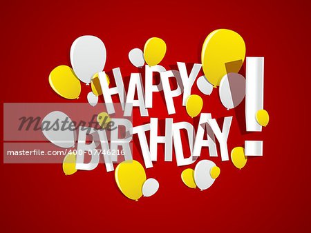 Happy Birthday Card vector illustration