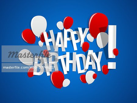 Happy Birthday Card vector illustration