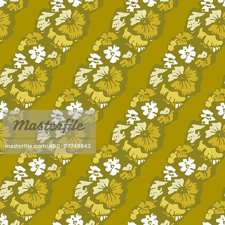 Seamless pattern - flowers background.Vector illustration.