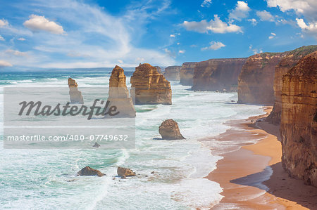 Twelve Apostles, natural landmark near the Great Ocean Road. Victoria, Australia