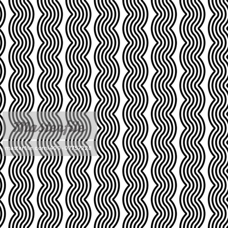 Design seamless monochrome zigzag geometric pattern. Abstract vertical stripy background. Vector art