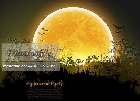 Halloween background, this illustration may be useful as designer work