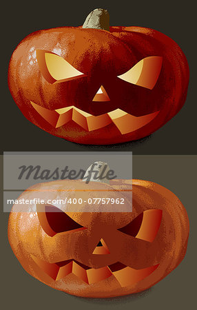 Halloween pumpkins, this illustration may be useful as designer work