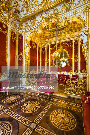 Crimson Room (The Boudoir), The Hermitage Museum, St. Petersburg, Russia