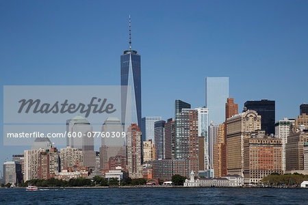 New York City Skyline with One World Trade Center, New York, USA