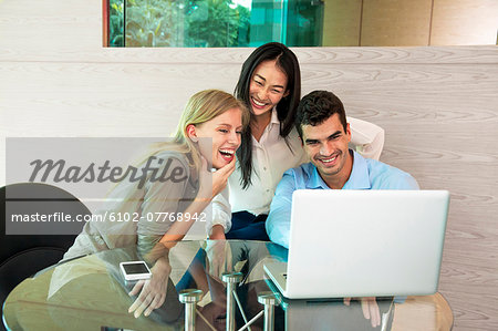 Young people having coffee, Bangkok, Thailand