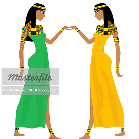 Ancient Egyptian women dancing