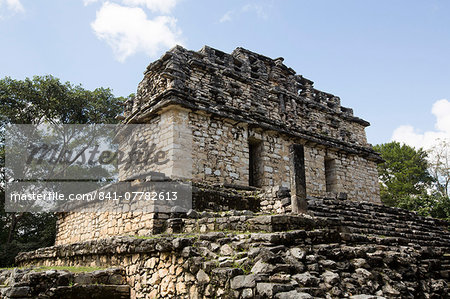 South Acropolis, Structure 40, Mayan Archaeological Site, Yaxchilan, Chiapas, Mexico, North America