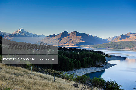 Lake Pukaki, Mount Cook National Park, UNESCO World Heritage Site, South Island, New Zealand, Pacific