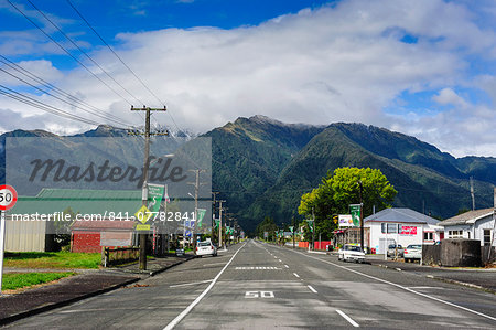 Fox village, South Island, New Zealand, Pacific
