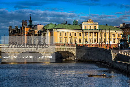 Ministry for Foreign Affairs, Norrbro Bridge, Norrstrom River, Norrmalm, Stockholm, Sweden