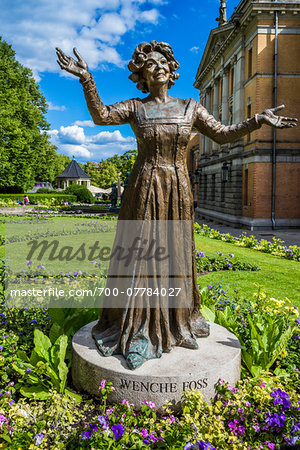 Statue of Wenche Foss at the National Theatre, Oslo, Norway