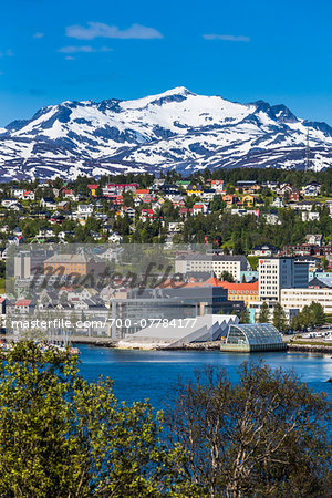 Skyline of Tromso, Troms, Norway