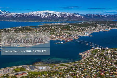 Overview of Tromso, Troms, Norway