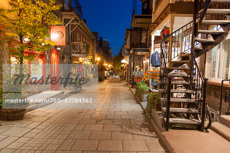 Old Quebec City at Night, Quebec, Canada