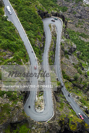 Hairpin Turn on Trollstigen, More og Romsdal, Norway