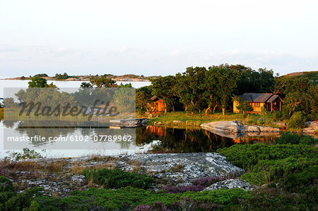 Buildings at water