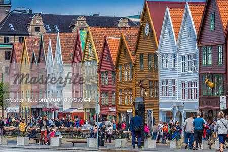 Hanseatic wharf of Bryggen, Bergen, Norway