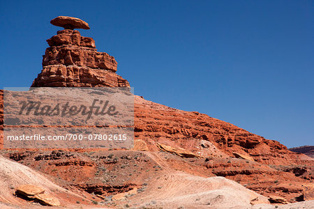 Rock formation, Mexican Hat, San Juan County, Utah, USA Rock formation, Mexican Hat, San Juan County, Utah, USA