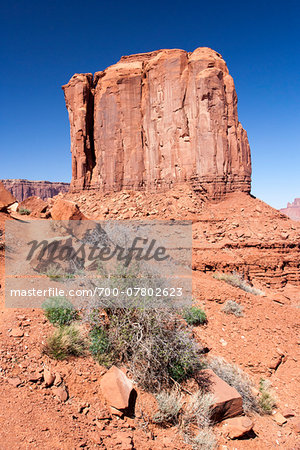 Butte rock formation, Monument Valley, Arizona, USA