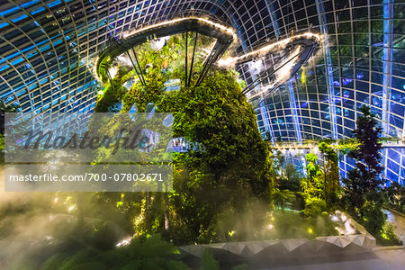 Cloud Forest conservatory, Gardens by the Bay, Singapore