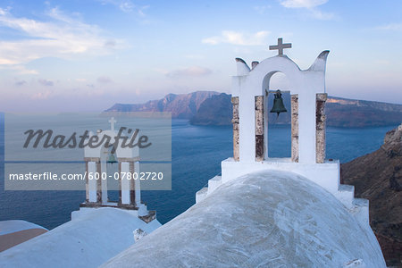 Bell Towers, Oia, Santorini, Greece