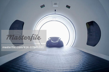 Inside of CT scanner