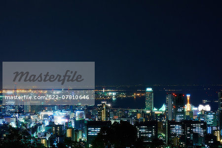 Kobe cityscape at night