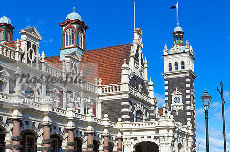 Dunedin Railway Station, Dunedin, Otago, South Island, New Zealand, Pacific