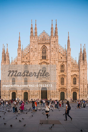 Exterior of Milan Cathedral, Piazza Duomo, Milan, Lombardy, Italy, Europe