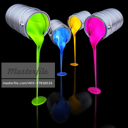 3D rendering of a color concept