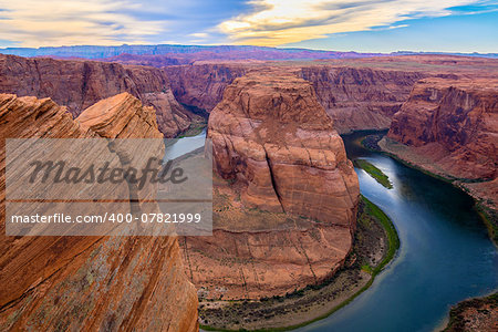 Amazing Vista of Horseshoe Bend in Page, Arizona