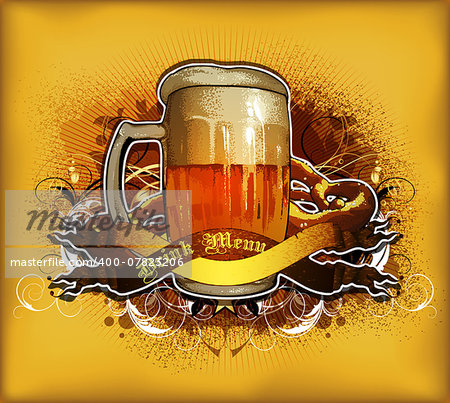 beer background, this illustration may be useful as designer work