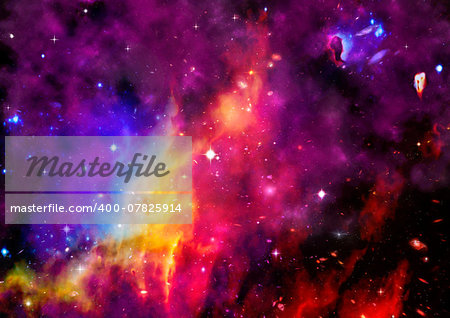 Star field in space a nebulae and a gas congestion. "Elements of this image furnished by NASA".