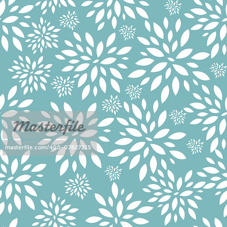 Flower Leaves Seamless Pattern Background Vector Illustration. EPS10