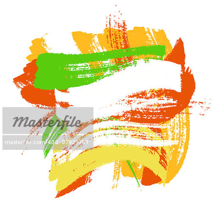 Colorful paint brush strokes background