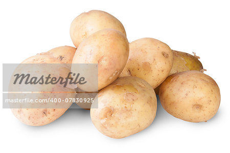 The New Potato Isolated On White Background