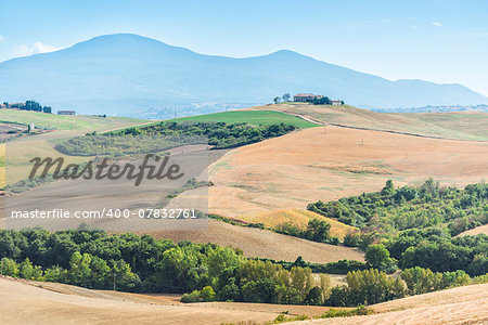 Image near Pienza with beautiful landscape in Tuscany, Italy