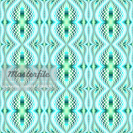 Design seamless colorful movement illusion checked pattern. Abstract warped textured background. Vector art. No gradient