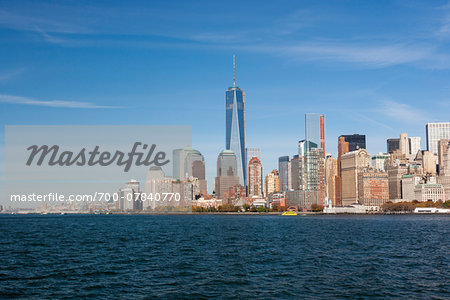 Skyline of Manhattan with One World Trade Center building, New York City, New York, USA Skyline of Manhattan with One World Trade Center building, New York City, New York, USA