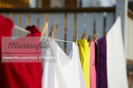 Laundry hanging on line