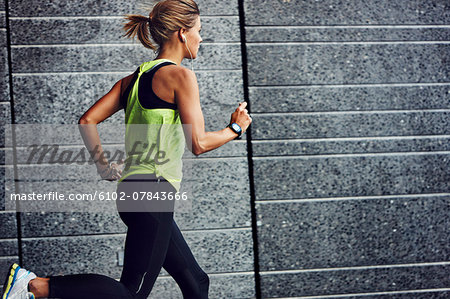 Young jogger running