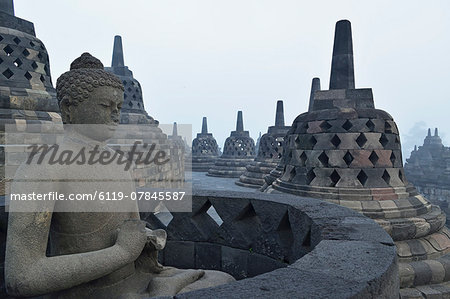 Borobodur, UNESCO World Heritage Site, Kedu Plain, Java, Indonesia, Southeast Asia, Asia