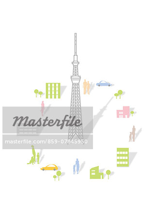 Tokyo Skytree Illustration