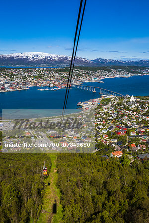 Cable Car in Tromso, Troms, Northern Norway, Norway