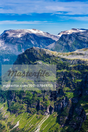 Scenic view from Dalsnibba lookout, Geiranger, More og Romsdal, Western Norway, Norway