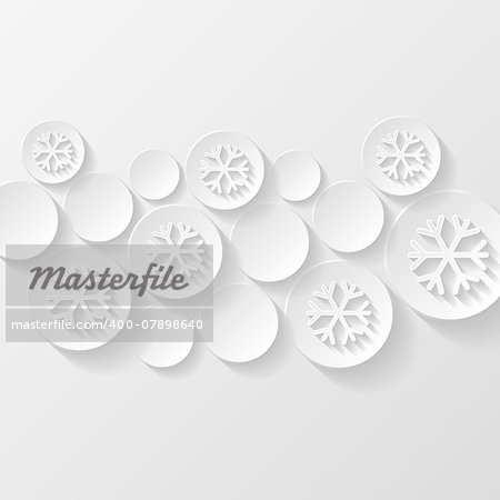 Abstract background with snowflakes. Vector illustration