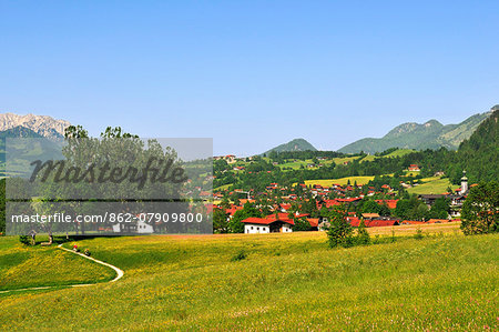 Mountainbiker in Reit im Winkl, Bavaria, Germany MR